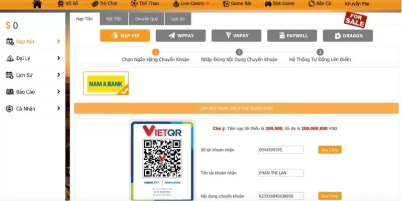 Sử dụng mã QR để gửi tiền