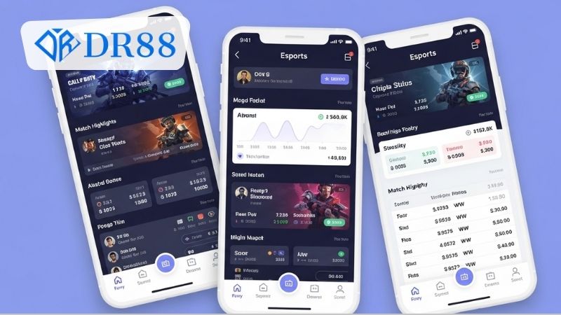 Ứng dụng di động DR88 theo dõi E-sports