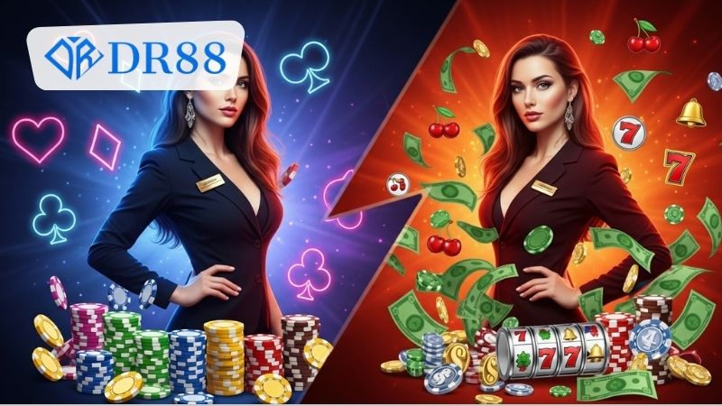 Trải nghiệm casino trực tuyến của DR88 so với Lucky88