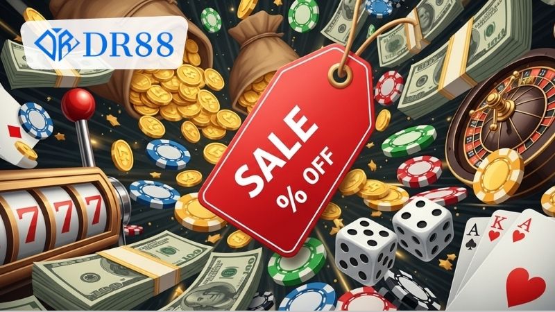 Những trò chơi casino được áp dụng giảm giá tại DR88