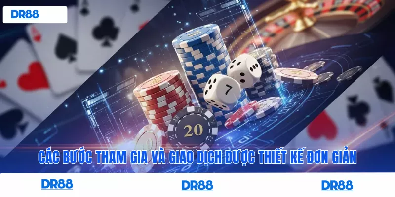 Các bước tham gia và giao dịch được thiết kế đơn giản