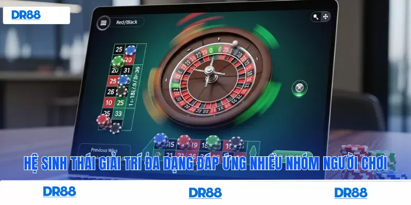 Hệ sinh thái giải trí đa dạng đáp ứng nhiều nhóm người chơi